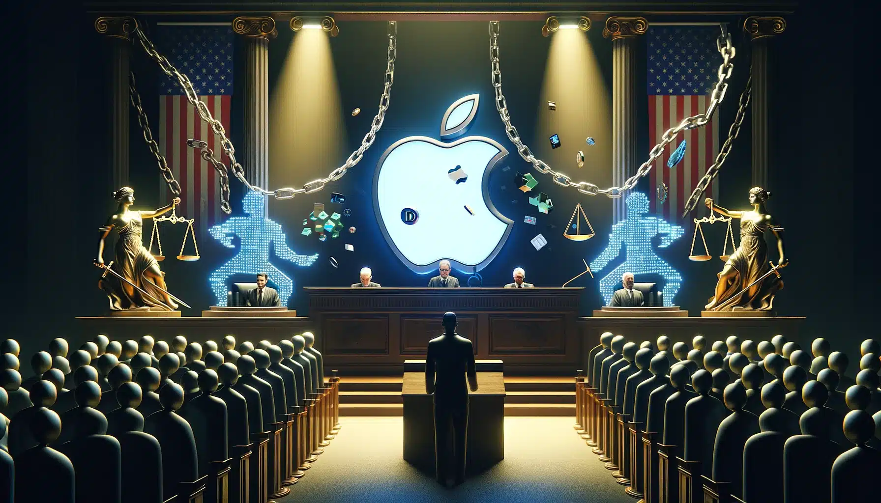 USA przedstawia zarzuty przeciwko Apple, zarzucając „zmieniające się” zasady ograniczające deweloperów i aplikacje kryptowalutowe