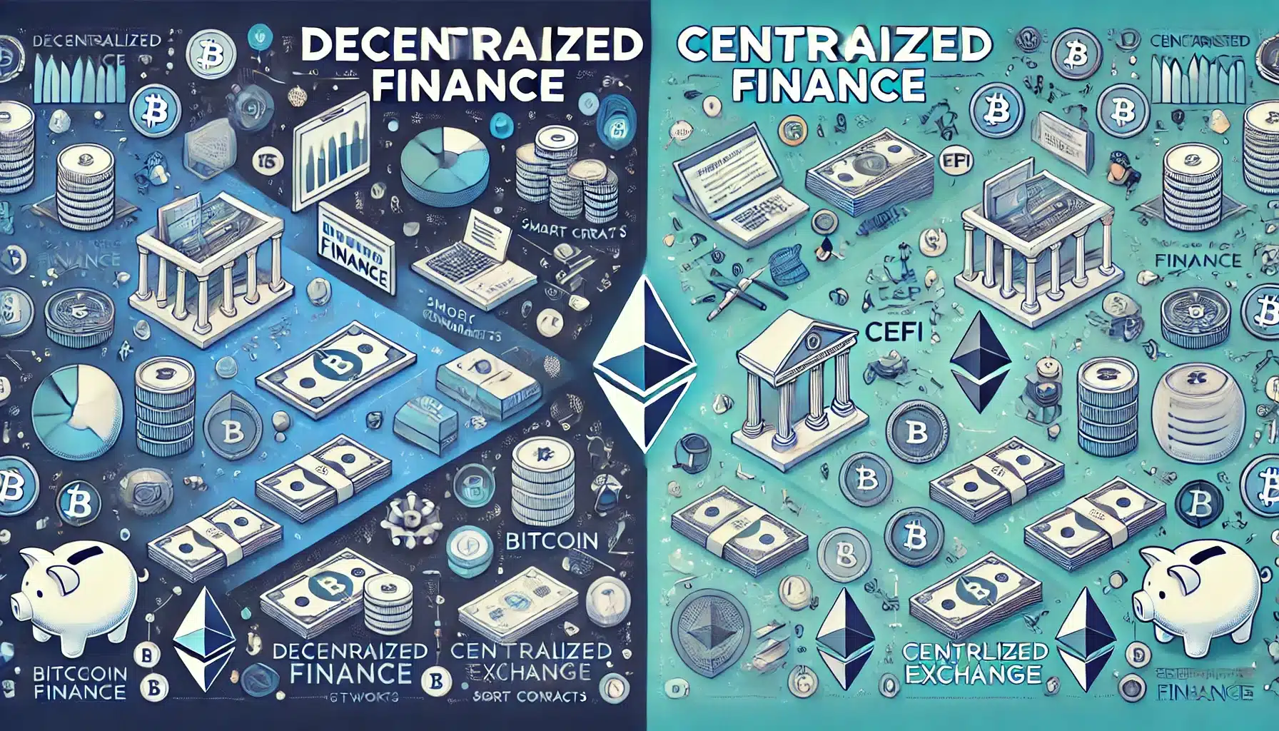 Zdecentralizowane vs. Centralizowane finanse: Kluczowe różnice w świecie kryptowalut