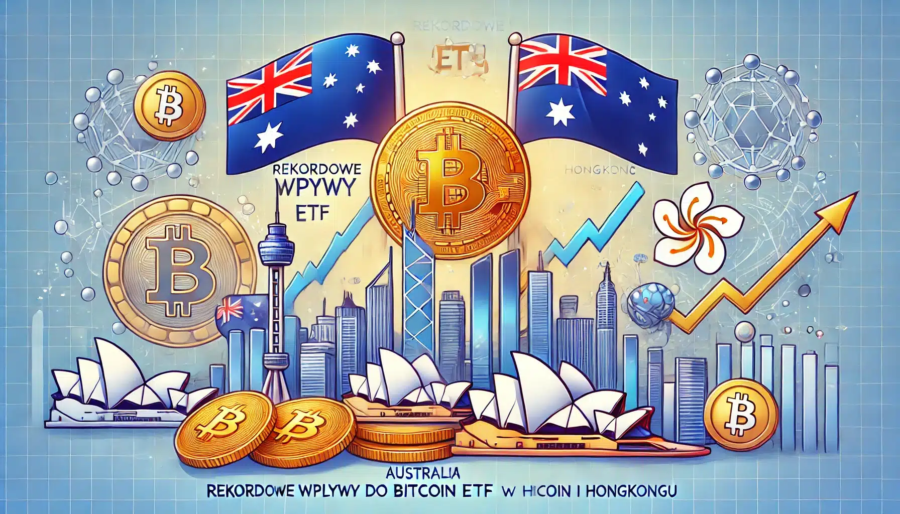 Rekordowe Wpływy do Bitcoin ETF w Australii i Hongkongu