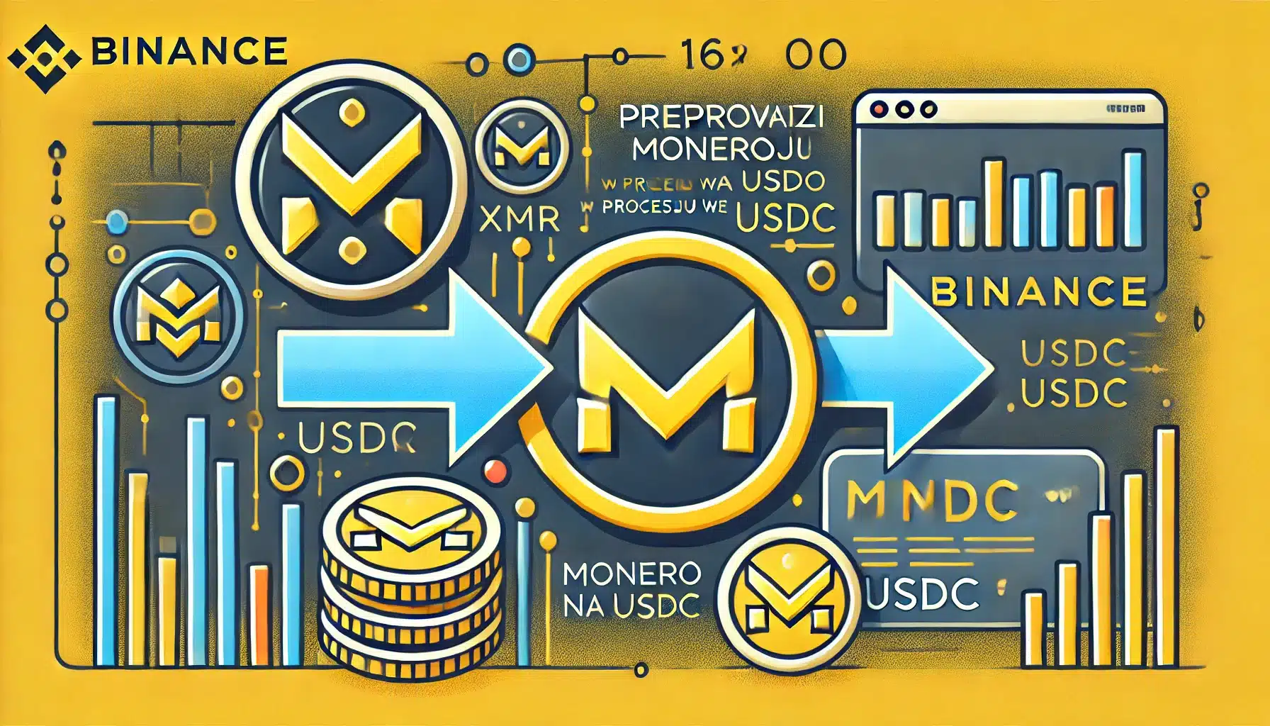 Binance Przeprowadzi Konwersję Monero na USDC w Ramach Procesu Delistingu We Wrześniu