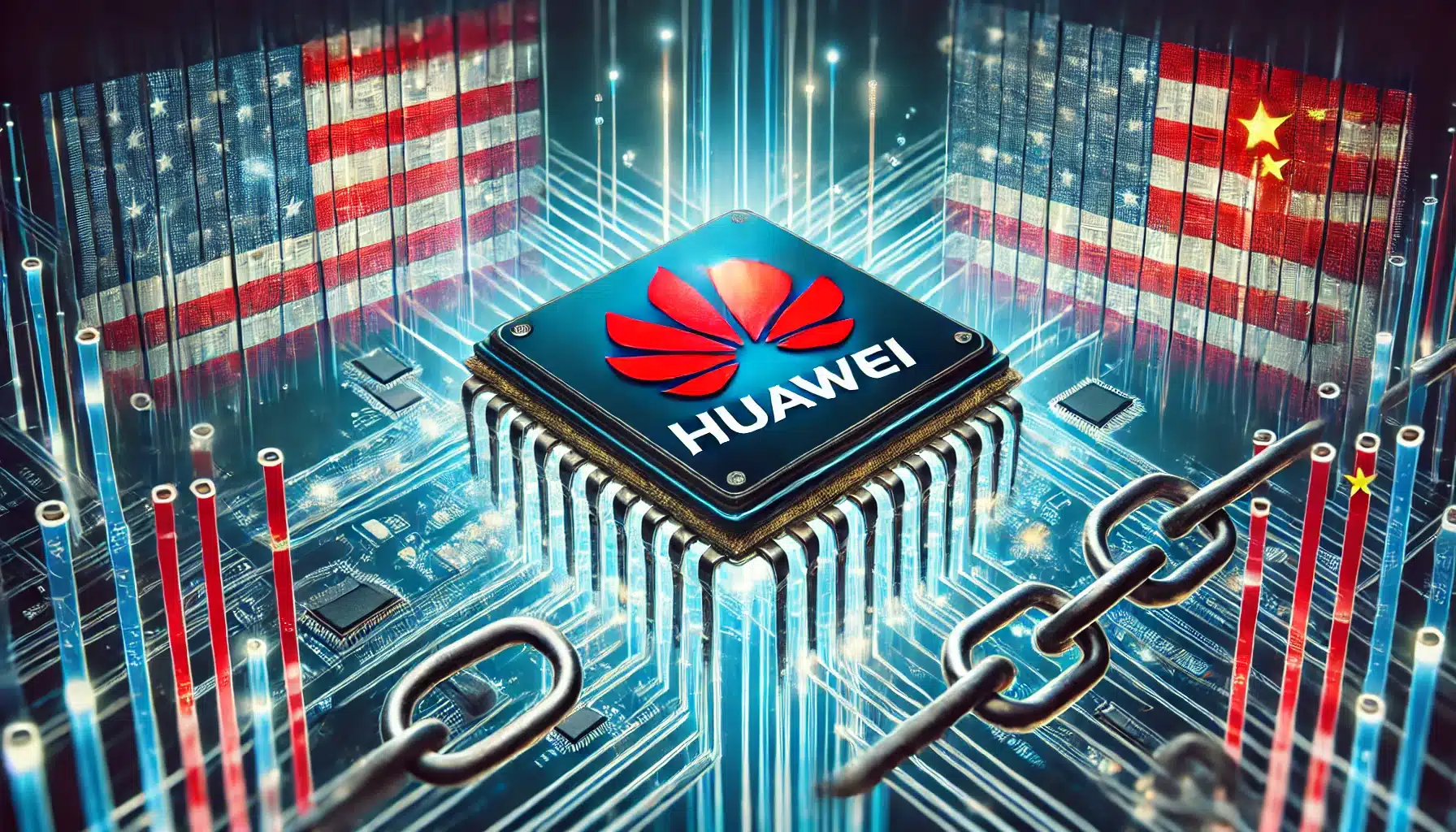 Amerykańskie sankcje hamują postęp Huawei w rozwoju zaawansowanych chipów