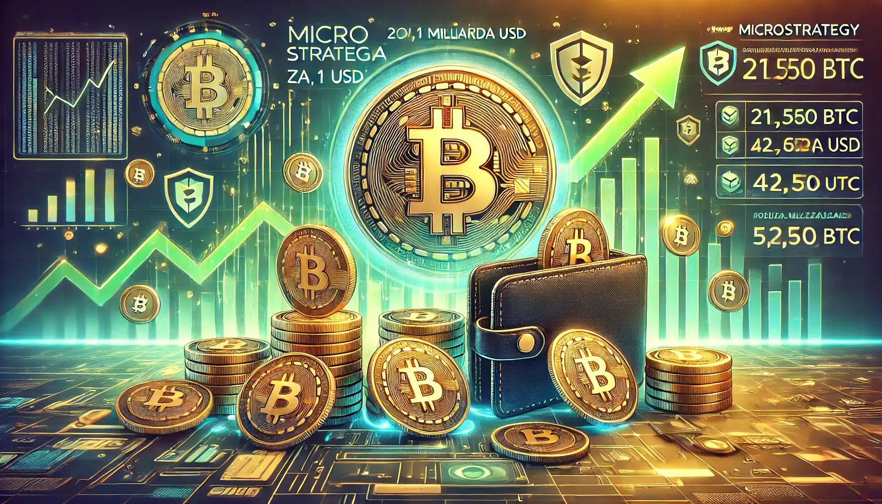 MicroStrategy Kupuje 21,550 BTC za 2,1 Miliarda USD, Powiększając Portfel do 423,650 BTC